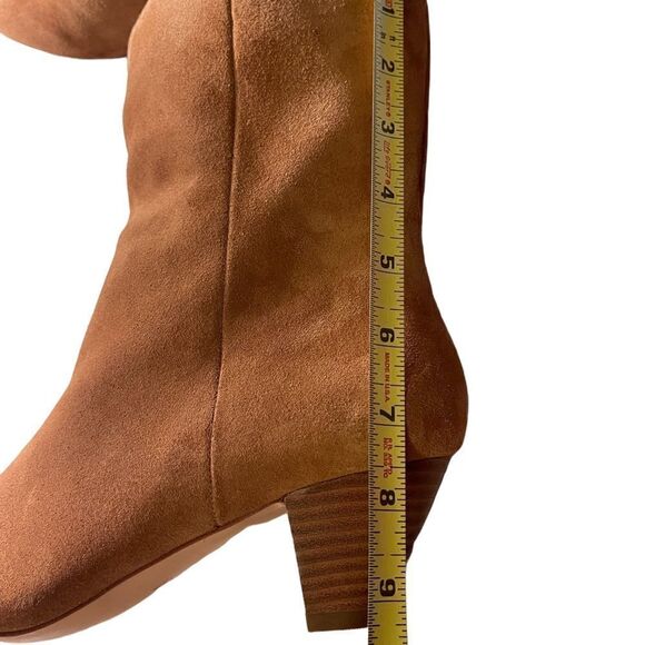 NWOT Something Navy Brown Milo Suede Ankle Sock Boots size 8.5 - Picture 7 of 12